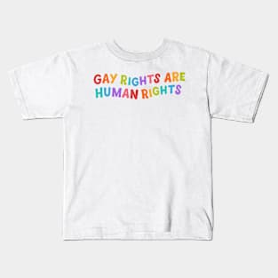 LGBT Pride Protest | Gay rights are human rights Kids T-Shirt